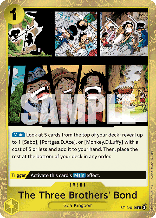 The Three Brothers' Bond ST13-019 One Piece Card Game