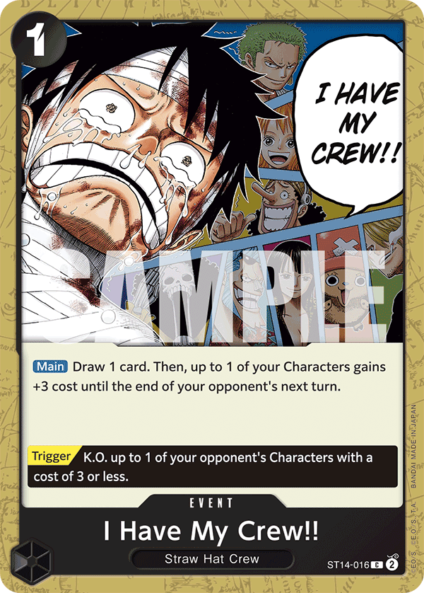 I Have My Crew!! [PRB-02] ST14-016 One Piece Card Game