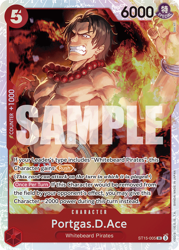 Portgas.D.Ace ST15-005 One Piece Card Game