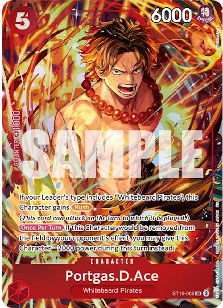 Portgas.D.Ace [Illustration Box Vol. 5] ST15-005 One Piece Card Game