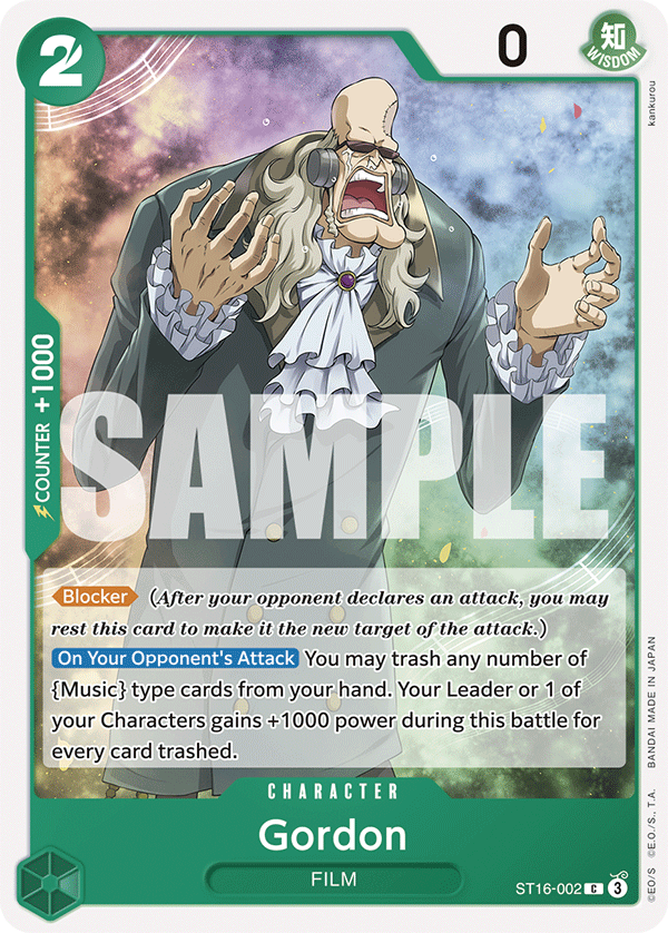 Gordon ST16-002 One Piece Card Game