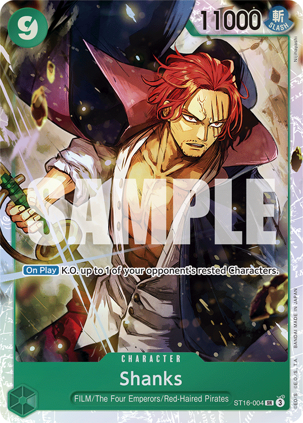 Shanks [Alternate Art PRB-02] JP ST16-004 One Piece Card Game
