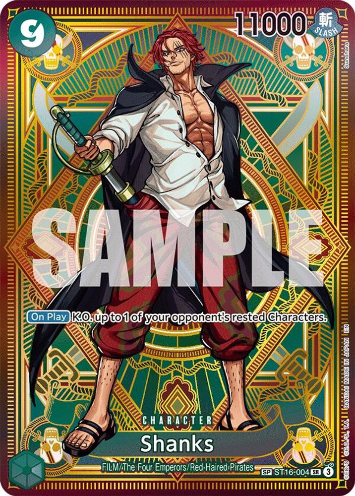 Shanks [SP Alternate Art] ST16-004 One Piece Card Game