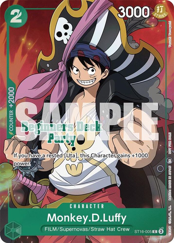 Monkey.D.Luffy [Beginners Deck Party Winner] ST16-005 One Piece Card Game
