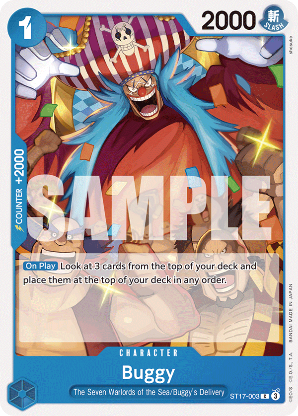 Buggy [Chinese 2nd Anniversary] JP ST17-003 One Piece Card Game
