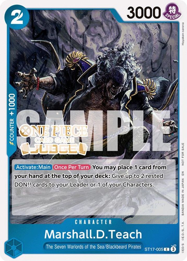 Marshall.D.Teach [Judge] ST17-005 One Piece Card Game