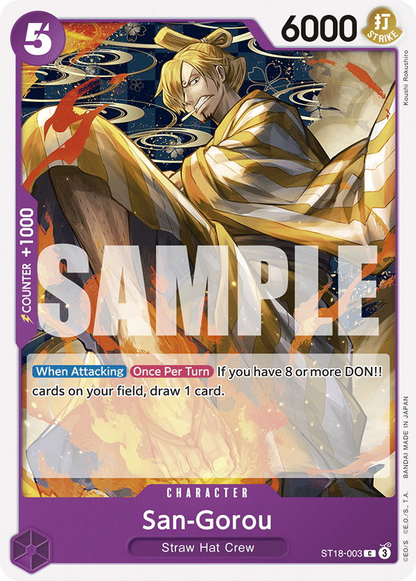 San-Gorou [PRB-02] ST18-003 One Piece Card Game