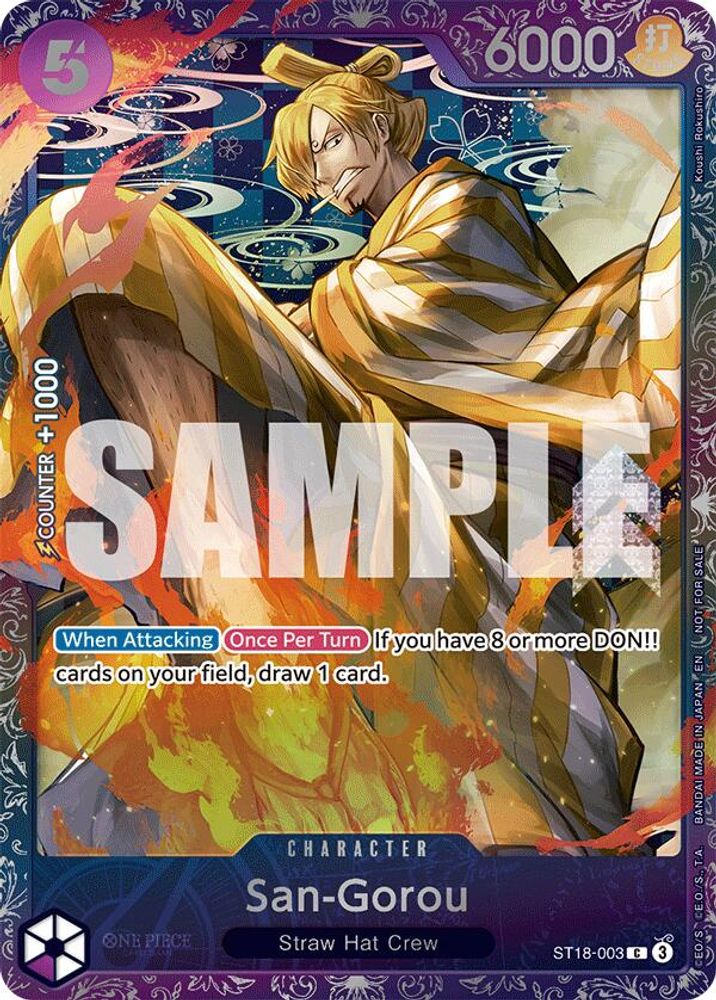 San-Gorou [Treasure Cup Prize] ST18-003 One Piece Card Game