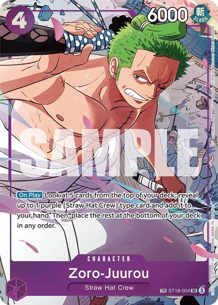 Zoro-Juurou [Foil] ST18-004 One Piece Card Game