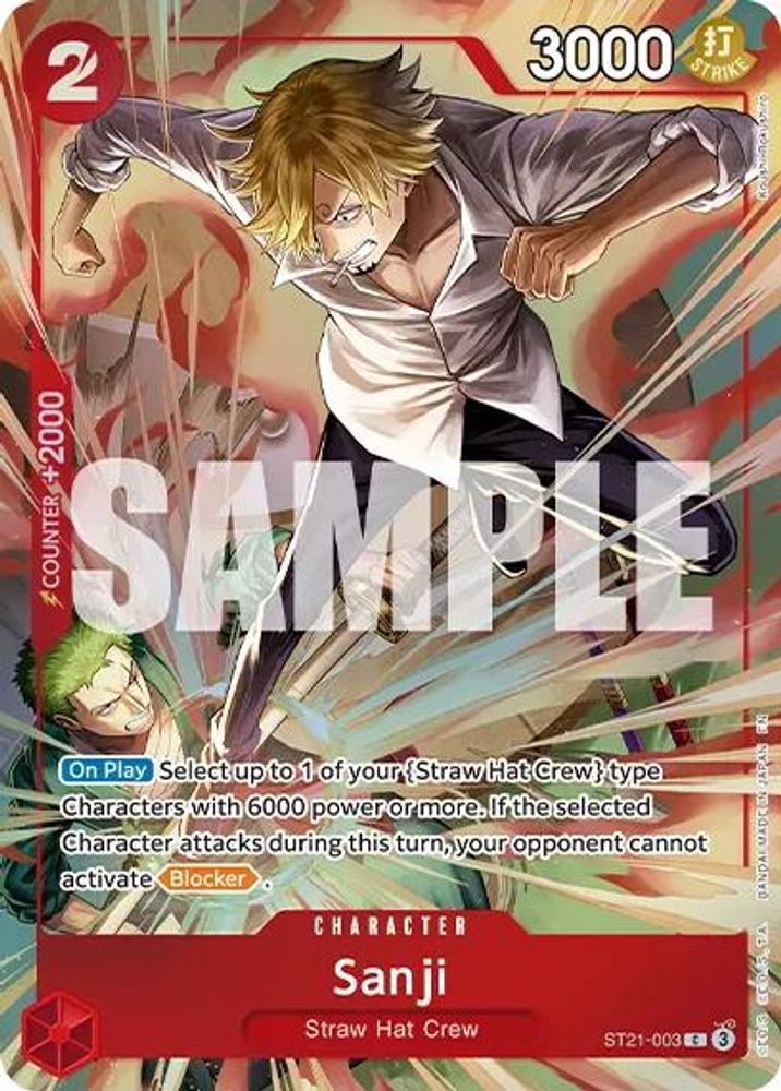 Sanji [Best Selection] ST21-003 One Piece Card Game