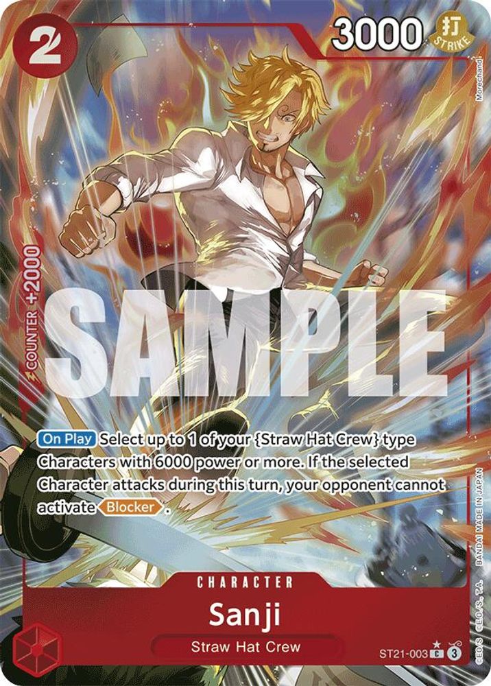 Sanji [Parallel Foil] ST21-003 One Piece Card Game