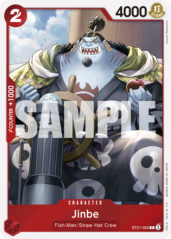 Jinbe [Alternate Art] JP ST21-005 One Piece Card Game