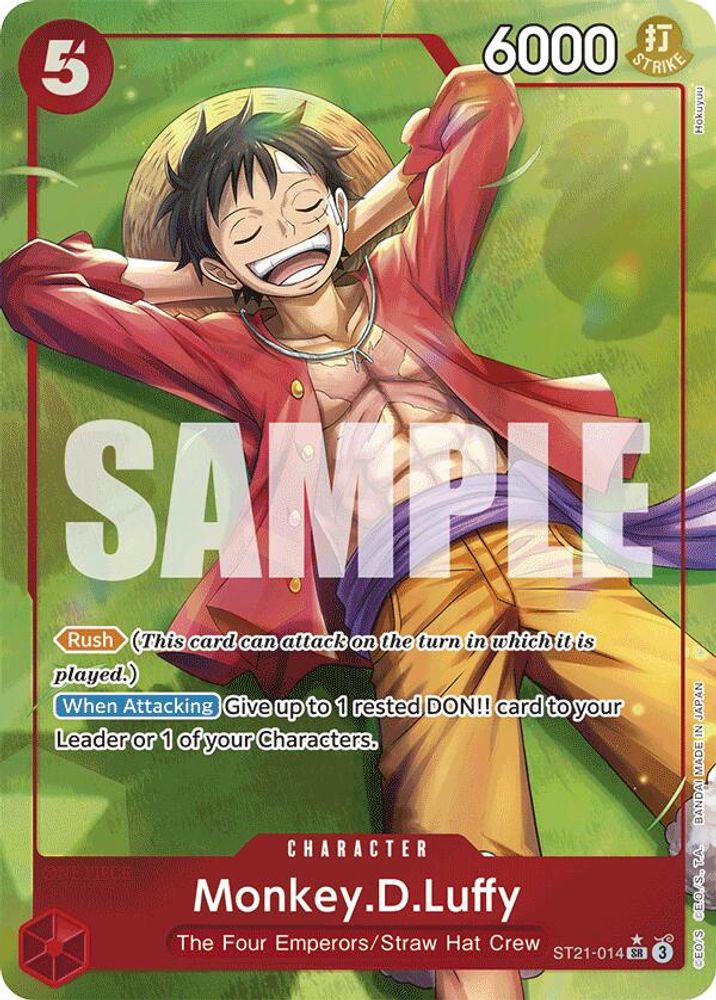 Monkey.D.Luffy [Parallel Foil] ST21-014 One Piece Card Game