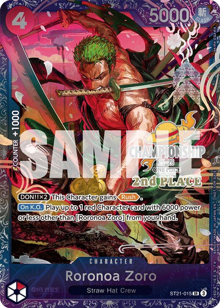 Roronoa Zoro [Championship 25-26 2nd Place] ST21-015 One Piece Card Game