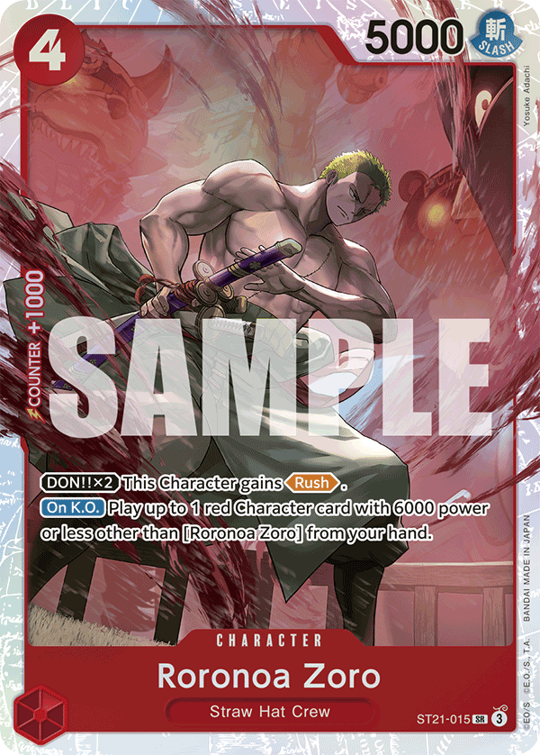 Roronoa Zoro [Foil] JP ST21-015 One Piece Card Game