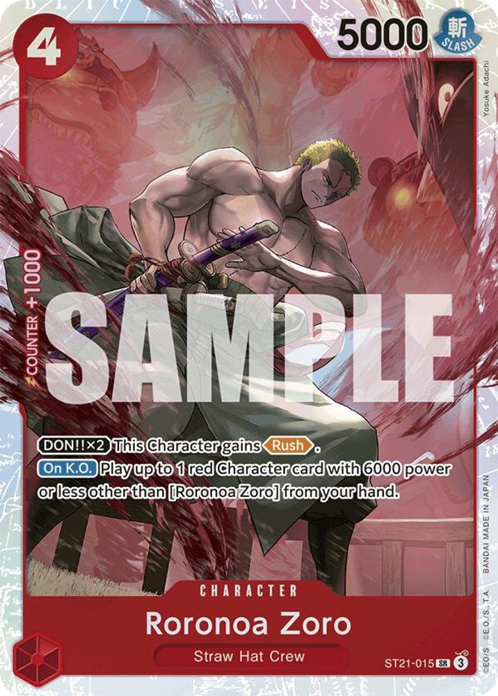Roronoa Zoro [Foil] ST21-015 One Piece Card Game
