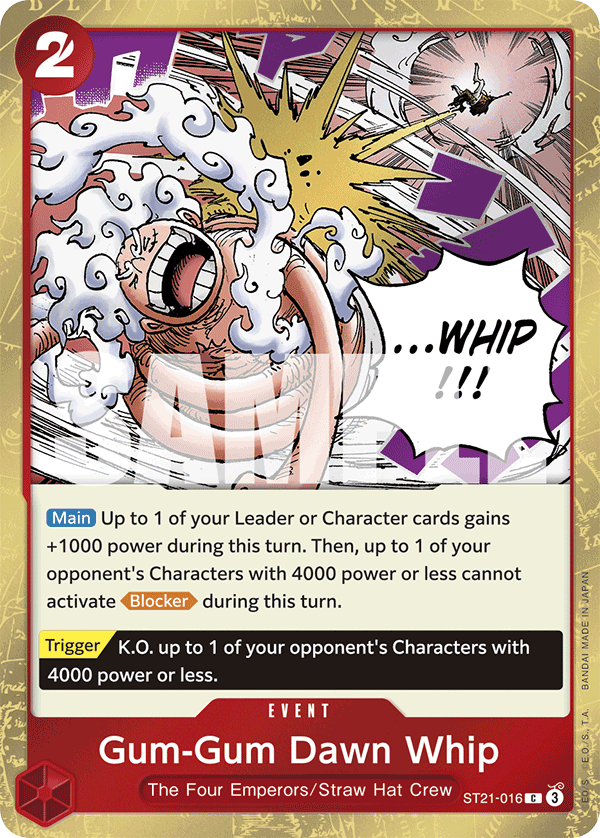 Gum-Gum Dawn Whip ST21-016 One Piece Card Game