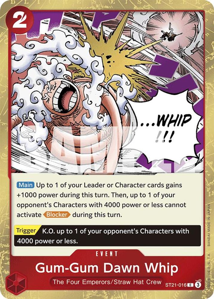 Gum-Gum Dawn Whip [Foil] ST21-016 One Piece Card Game