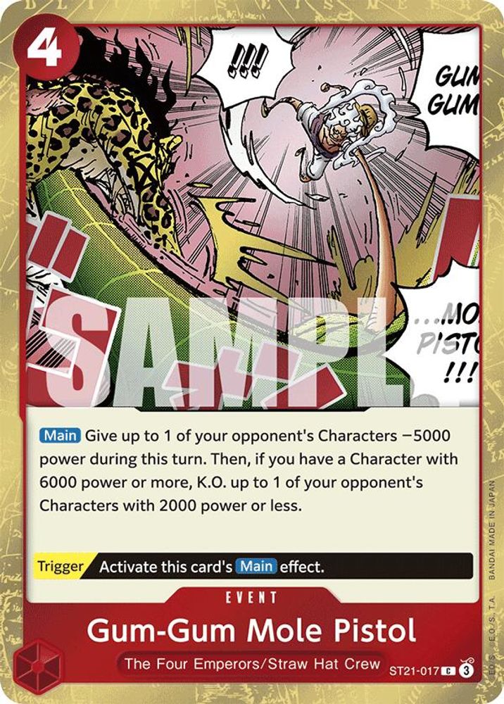 Gum-Gum Mole Pistol [Foil] ST21-017 One Piece Card Game