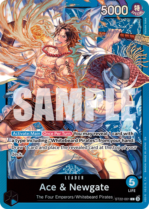 Ace &amp; Newgate ST22-001 One Piece Card Game