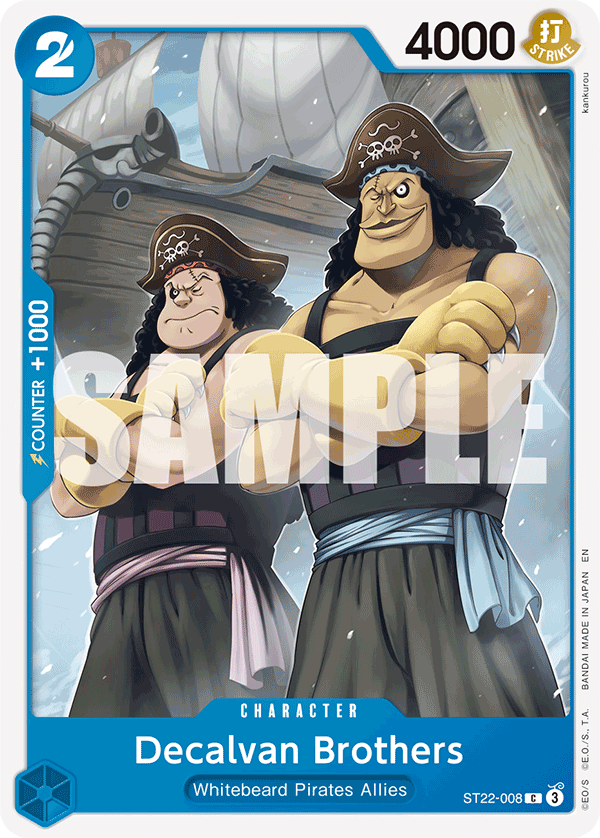 Decalvan Brothers [Alternate Art] JP ST22-008 One Piece Card Game