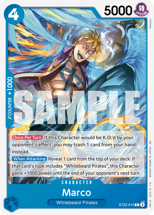 Marco [Alternate Art] JP ST22-012 One Piece Card Game