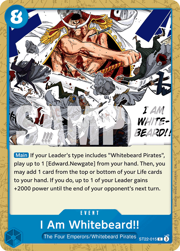 I Am Whitebeard!! ST22-015 One Piece Card Game