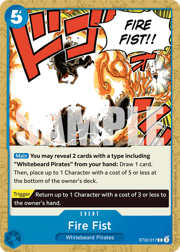 Fire Fist ST22-017 One Piece Card Game