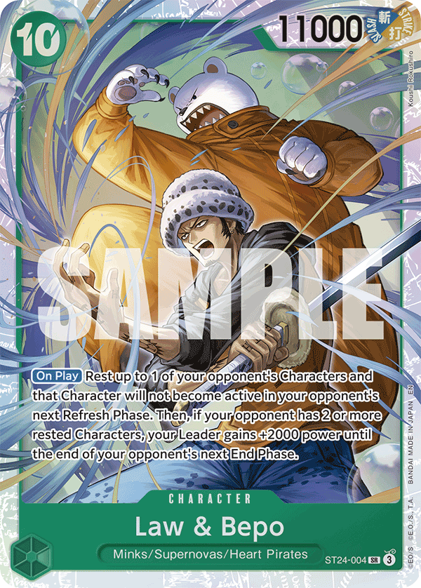 Law &amp; Bepo ST24-004 One Piece Card Game