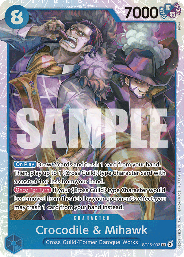 Crocodile &amp; Mihawk ST25-003 One Piece Card Game