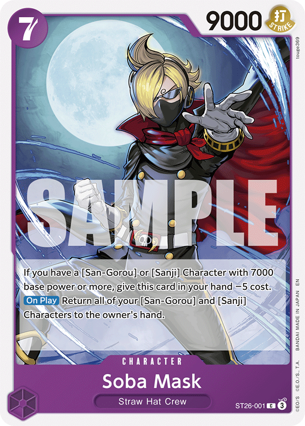 Soba Mask ST26-001 One Piece Card Game