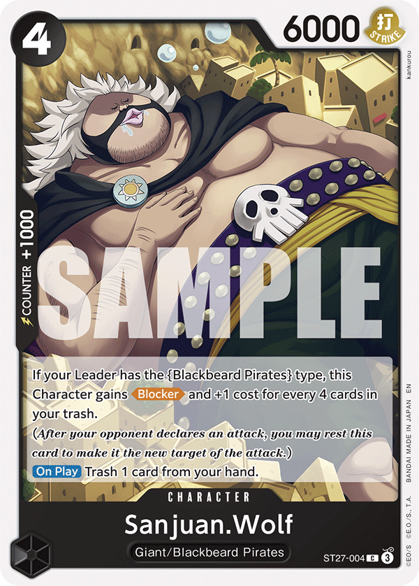 Sanjuan.Wolf ST27-004 One Piece Card Game
