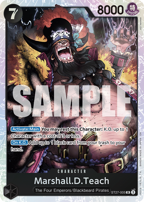Marshall.D.Teach ST27-005 One Piece Card Game