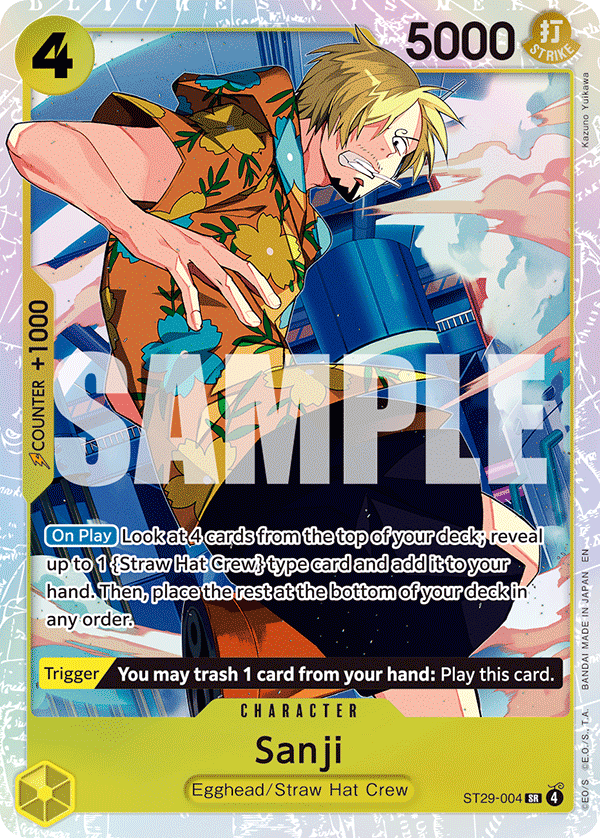 Sanji [Alternate Art] JP ST29-004 One Piece Card Game