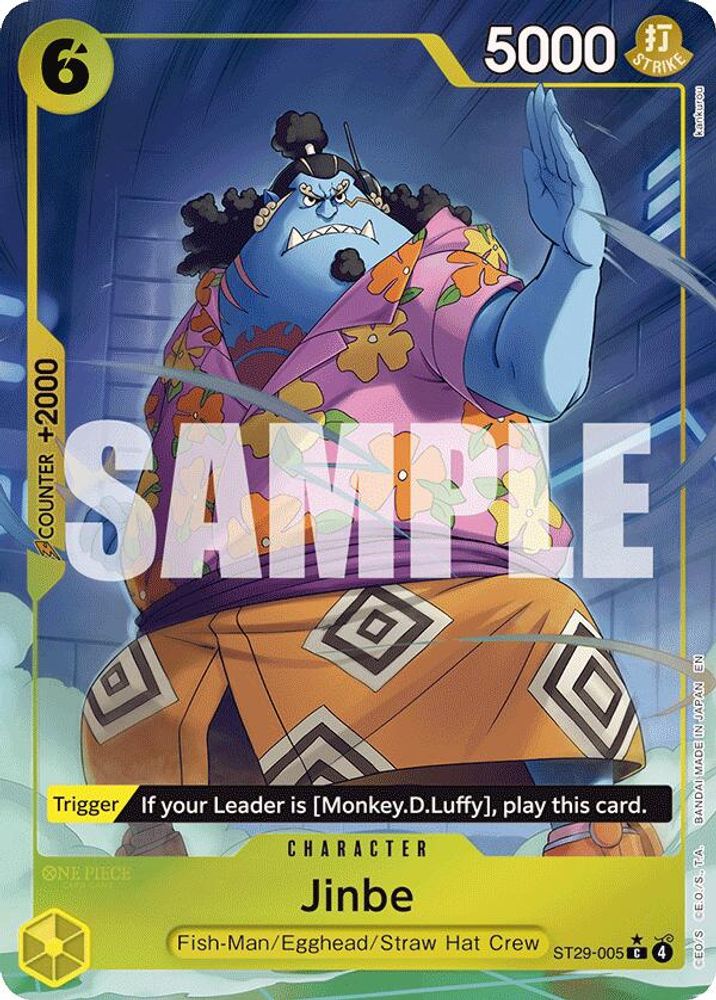 Jinbe [Full Art] ST29-005 One Piece Card Game