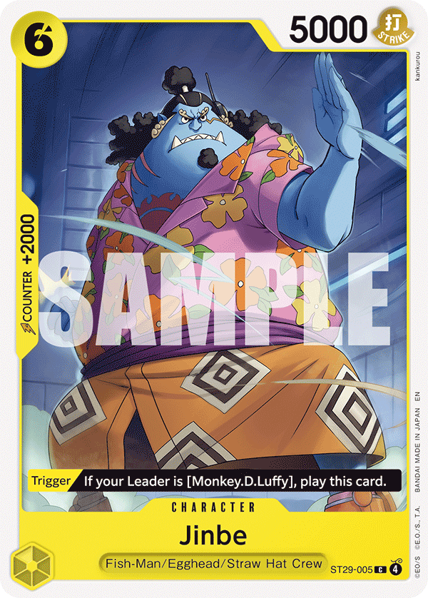 Jinbe [Round 1] JP ST29-005 One Piece Card Game