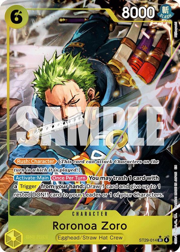 Roronoa Zoro [Full Art] ST29-014 One Piece Card Game