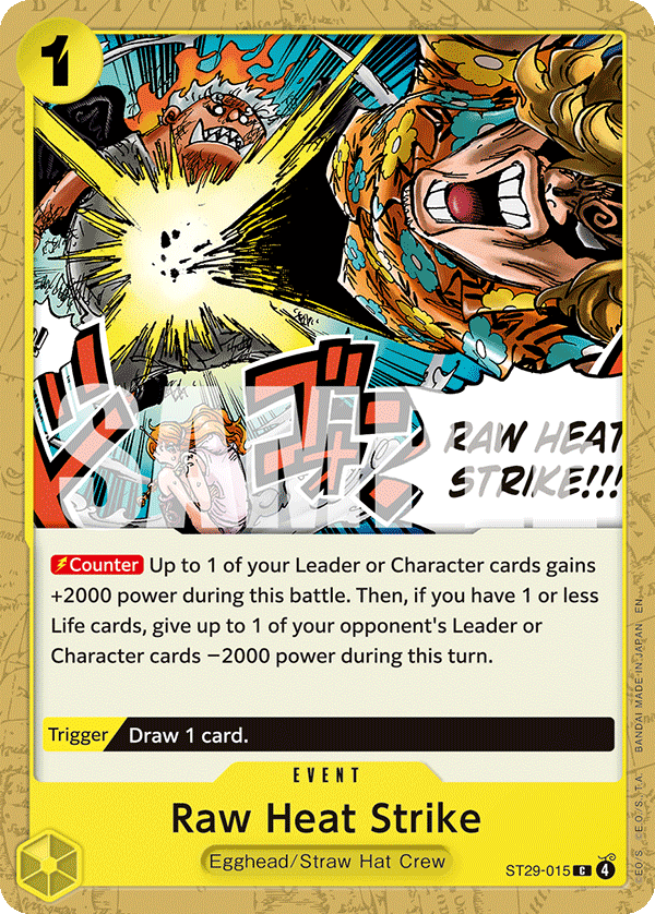 Raw Heat Strike ST29-015 One Piece Card Game