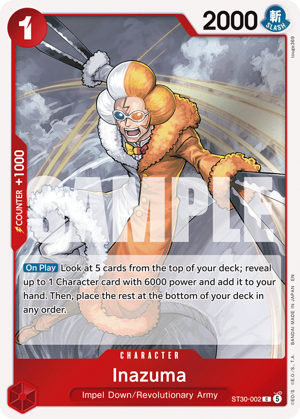 Inazuma ST30-002 One Piece Card Game