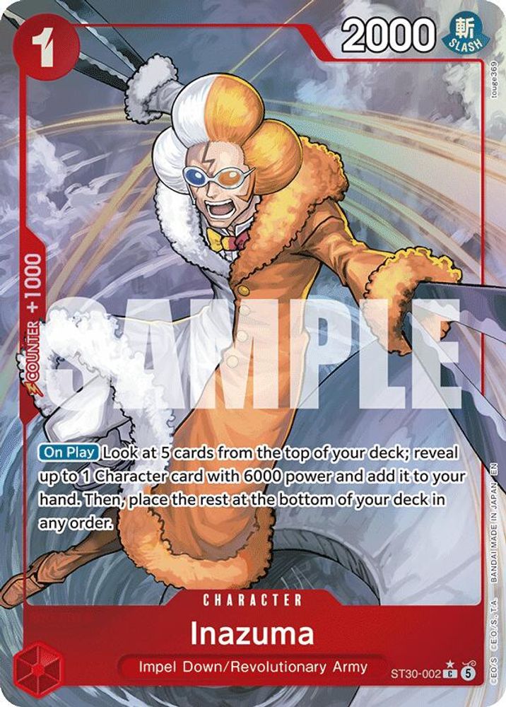Inazuma [Full Art] ST30-002 One Piece Card Game