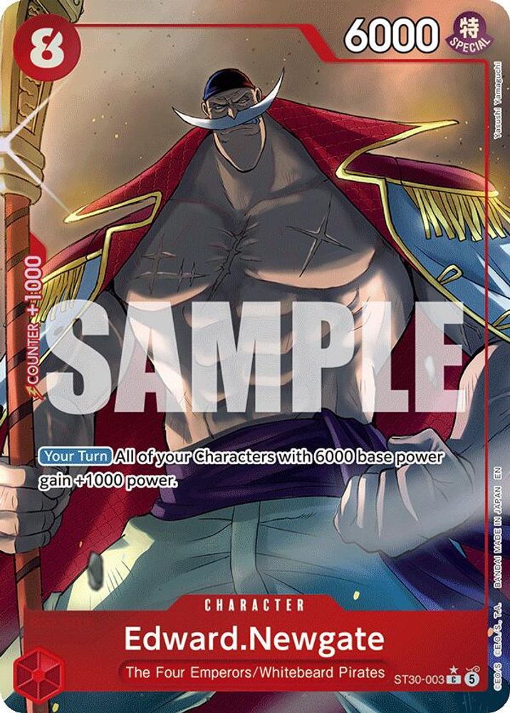 Edward.Newgate [Full Art] ST30-003 One Piece Card Game