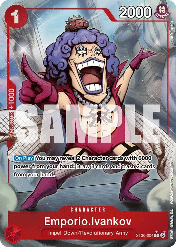 Emporio.Ivankov [Full Art] ST30-004 One Piece Card Game