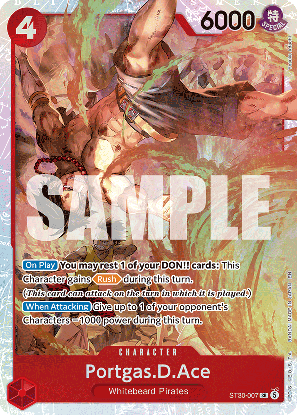 Portgas.D.Ace [Alternate Art] JP ST30-007 One Piece Card Game
