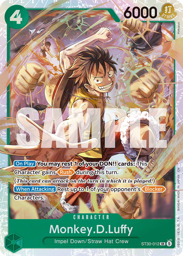 Monkey.D.Luffy [Alternate Art] JP ST30-012 One Piece Card Game