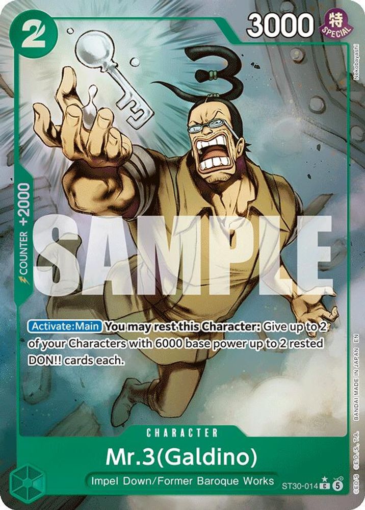 Mr.3(Galdino) [Galdino Foil] ST30-014 One Piece Card Game