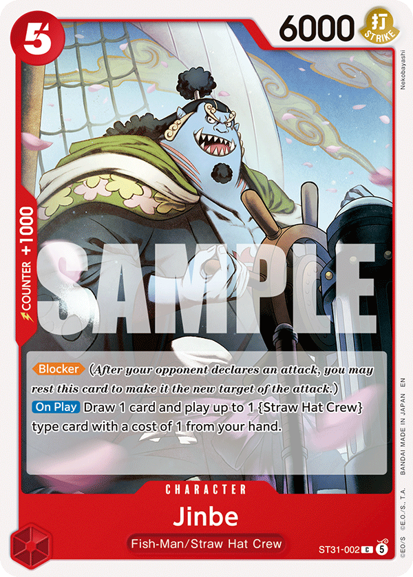 Jinbe ST31-002 One Piece Card Game