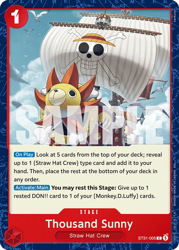 Thousand Sunny ST31-005 One Piece Card Game
