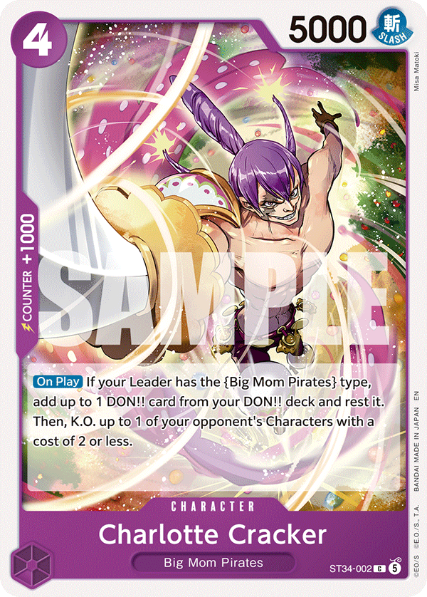 Charlotte Cracker ST34-002 One Piece Card Game