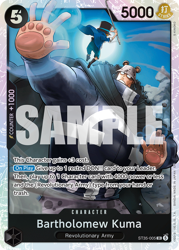 Bartholomew Kuma ST35-005 One Piece Card Game