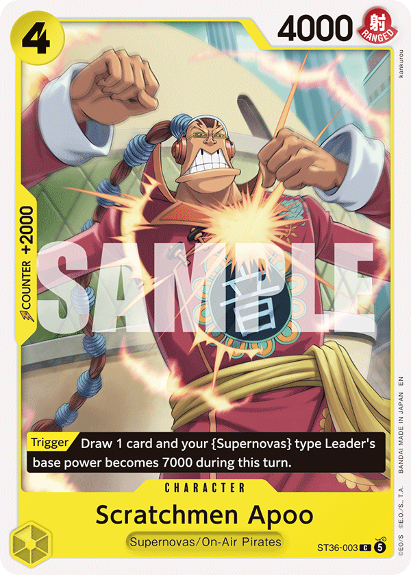 Scratchmen Apoo ST36-003 One Piece Card Game
